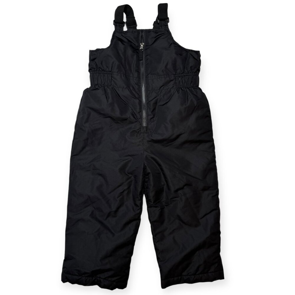 Kids Youth Snowbib Size 4t Black Adjustable